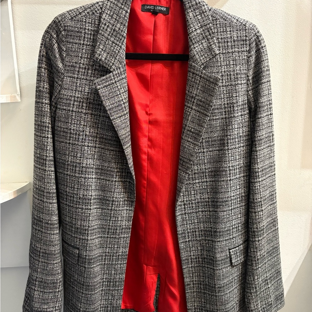 David Lerner Blazer with Red Lining